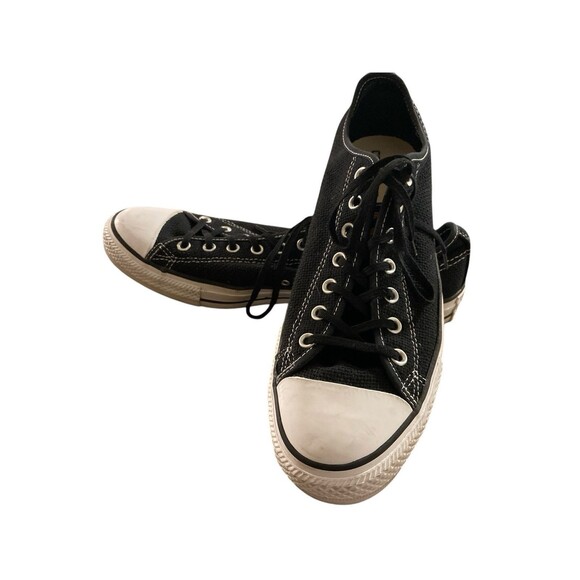 Converse All Star Woven‎ Knit Low Black Size 13 Mens Women’s 15 - Picture 1 of 8